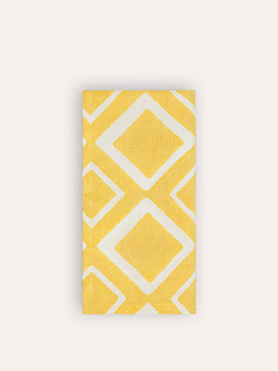 Birdie Fortescue Aakaar Rhombus napkins (set of 4) at Collagerie