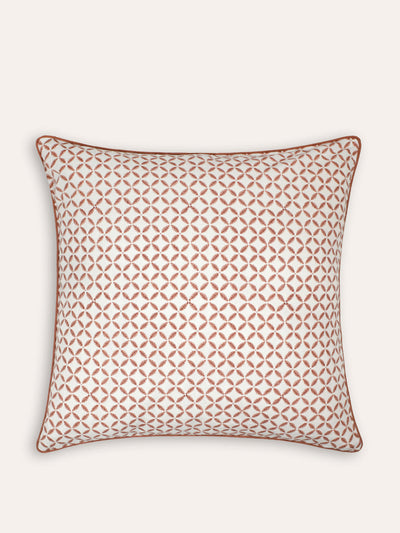 Birdie Fortescue Arriate block print outdoor cushion at Collagerie