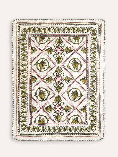 Birdie Fortescue Namda felt embroidered rug at Collagerie