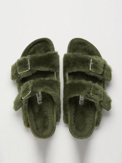 Birkenstock 1774 Arizona 1774 shearling sandals at Collagerie