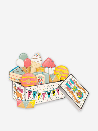 Biscuiteers Birthday biscuit tin at Collagerie