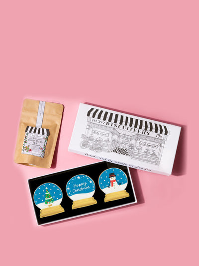 Biscuiteers Snow globes mini gift box at Collagerie