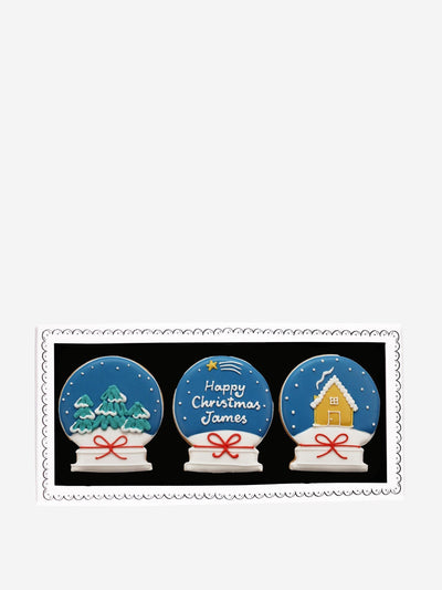 Biscuiteers Snow globes biscuit card at Collagerie