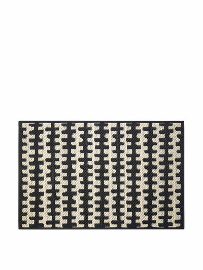 Ikea Patterned black and white doormat at Collagerie