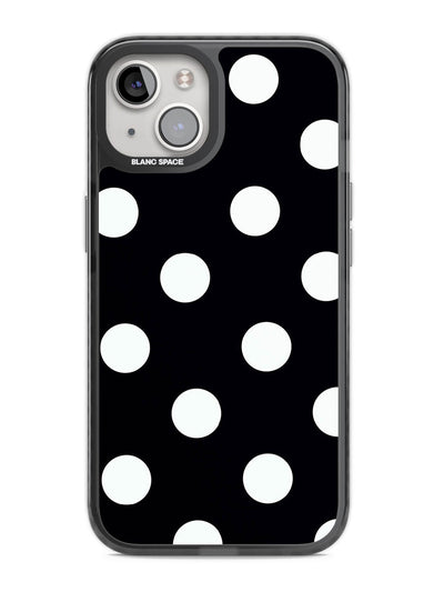 Blanc Space Black polka dot iphone case at Collagerie