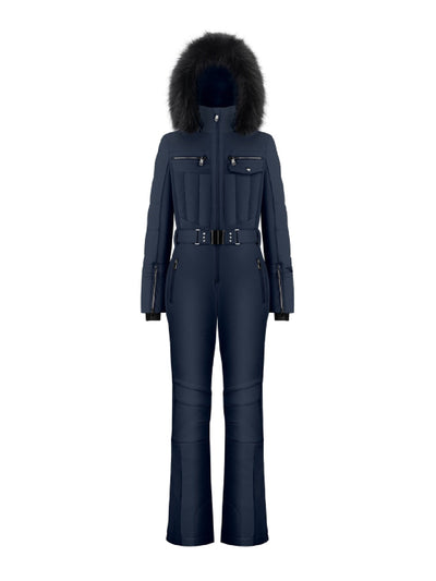 Poivre Blanc Women's Stretch Ski Suit in Navy Blue at Collagerie