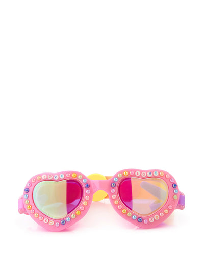 Blingo Two hearts pink - charmed swim goggles at Collagerie