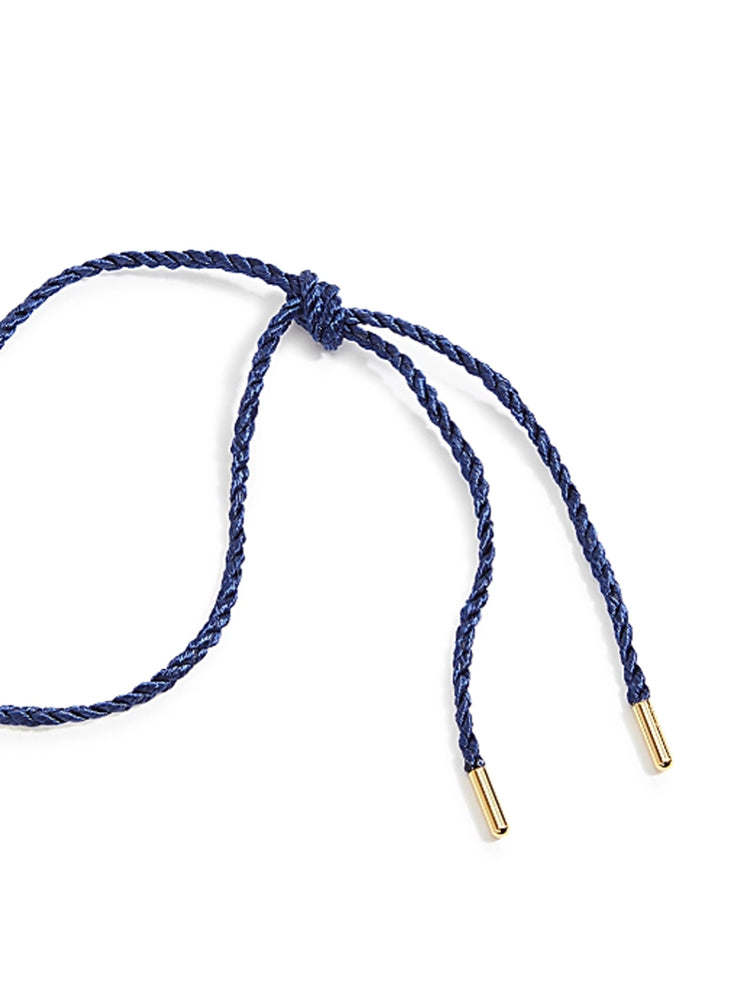 Zero Waste disc blue cord necklace Jewellery & Watches Sandralexandra    - Collagerie