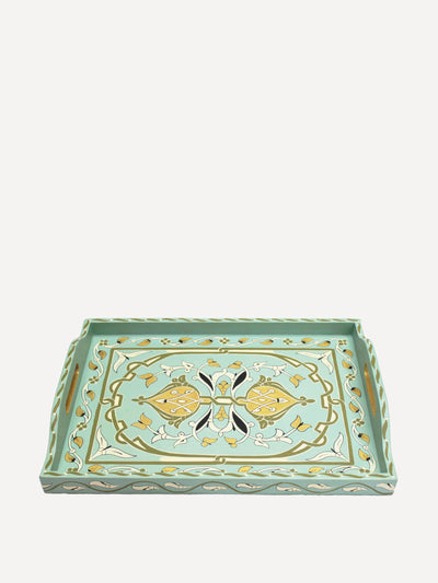 Arbala Majorelle tray in Blue Sage at Collagerie