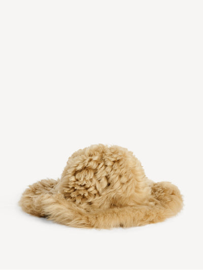 By Malene Birger Hedda shearling hat at Collagerie