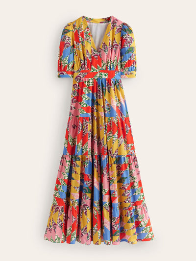 Boden Bella puff sleeve maxi dress at Collagerie