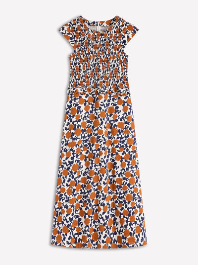 Boden Carolina smocked midi dress at Collagerie