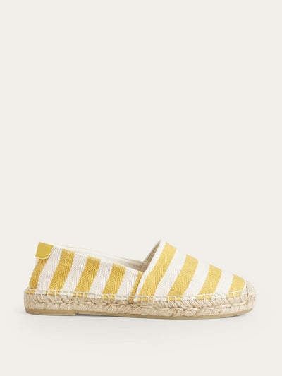 Boden Classic flat yellow espadrilles at Collagerie