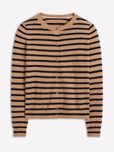 Boden Eva cashmere crew cardigan at Collagerie