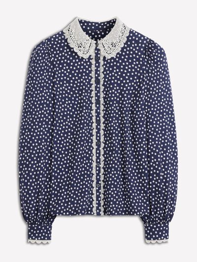 Boden Lace collar blouse at Collagerie