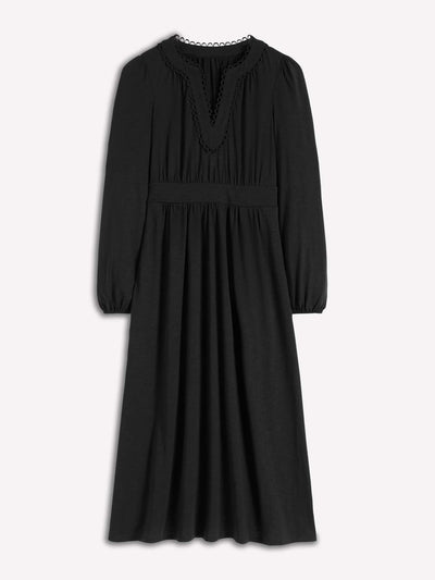 Boden Maddie picot trim midi dress at Collagerie