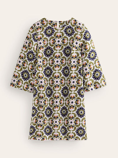 Boden Flare linen short dress at Collagerie