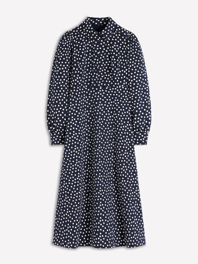 Boden Pip zip-up ponte midi dress at Collagerie
