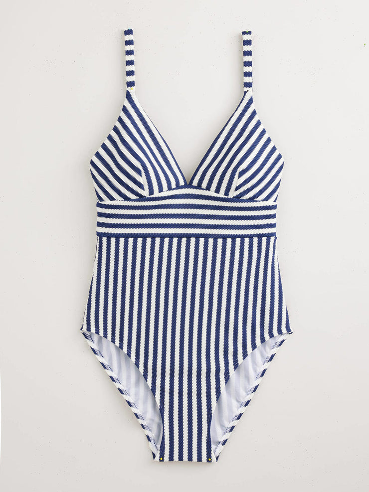 Arezzo v-neck panel swimsuit Clothing Boden    - Collagerie