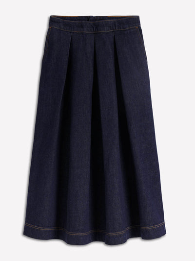 Boden Verity denim midi skirt at Collagerie