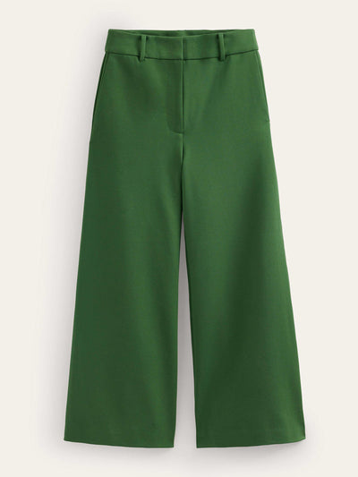 Boden Wide-Leg green trousers at Collagerie