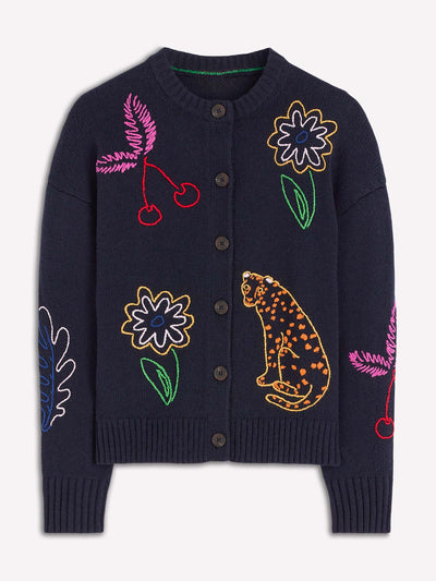 Boden Natalie embroidered cardigan at Collagerie