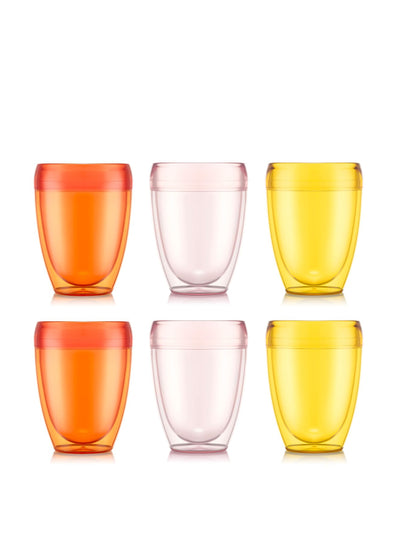 Bodum Double wall tumblers (set of 6) at Collagerie