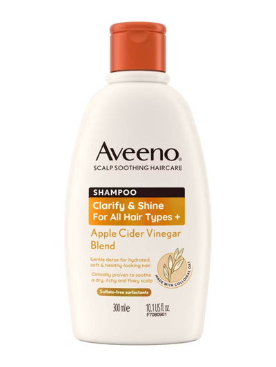 Aveeno Haircare Clarify and Shine+ Apple Cider Vinegar Shampoo at Collagerie