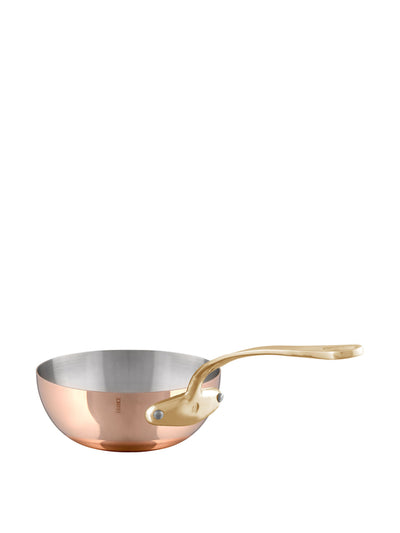 Mauviel Copper curved splayed saute pan at Collagerie