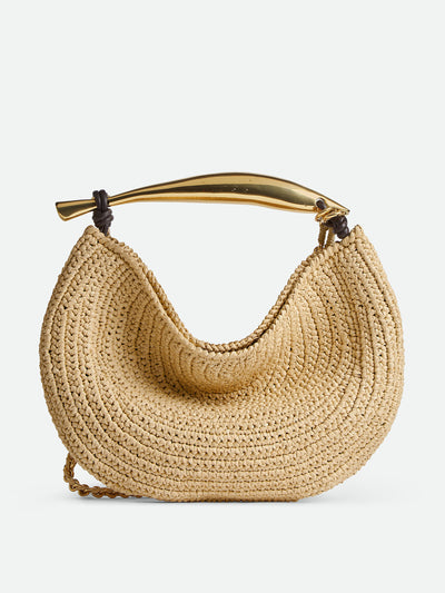 Bottega Veneta Sardine With Chain raffia bag at Collagerie