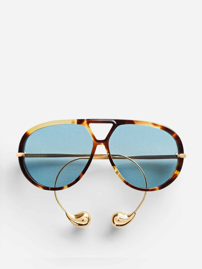 Bottega Veneta Drop aviator sunglasses at Collagerie