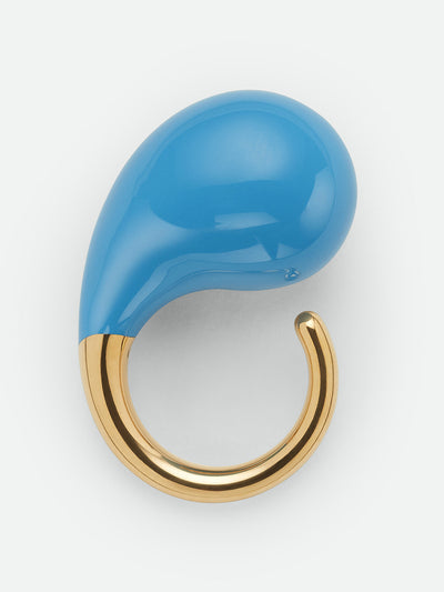 Bottega Veneta Blue drop ring at Collagerie