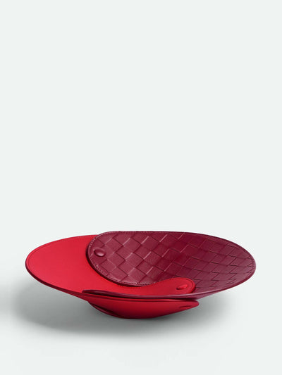 Bottega Veneta Interlocking medium leather tray at Collagerie