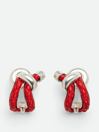 Bottega Veneta Knot hoop earrings at Collagerie