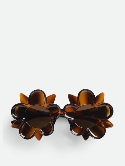 Bottega Veneta Peggy flower sunglasses at Collagerie