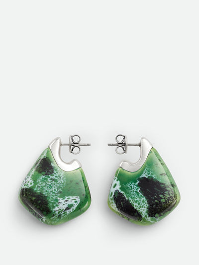 Bottega Veneta Small Fin ceramic earrings at Collagerie