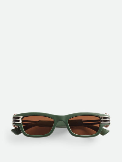 Bottega Veneta Bolt squared sunglasses at Collagerie