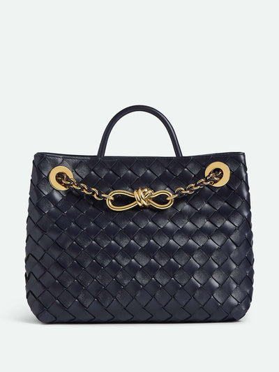 Bottega Veneta Small Andiamo Chain bag in Nocturnal at Collagerie