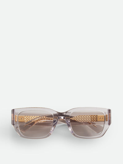 Bottega Veneta Intrecciato square sunglasses at Collagerie