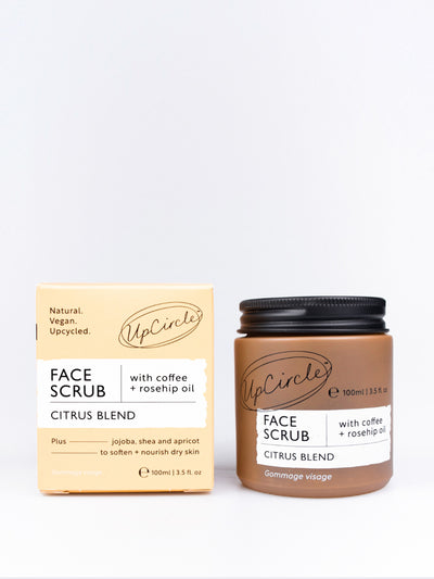 UpCircle Citrus Face Scrub with Coffee + Rosehip Oil at Collagerie