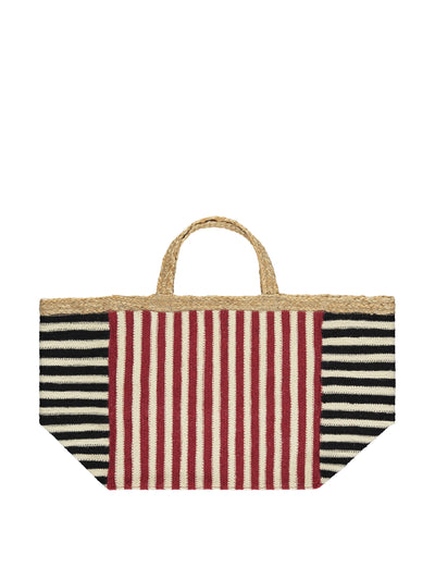 The Braided Rug Company Tomato short handle Beni tote bag at Collagerie