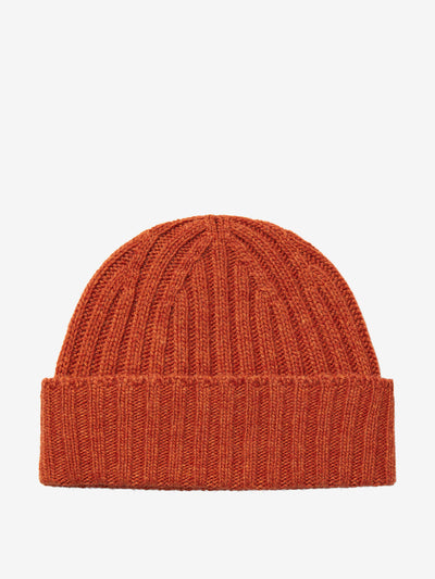 Brora Cashmere ribbed hat at Collagerie