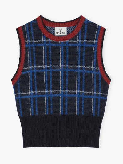 Brora The mohair check tank at Collagerie