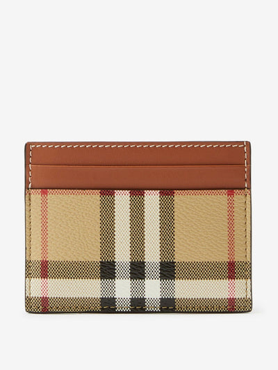 Burberry Check card case at Collagerie