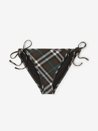 Burberry Check bikini briefs at Collagerie