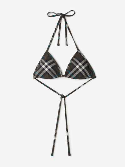 Burberry Check bikini top at Collagerie