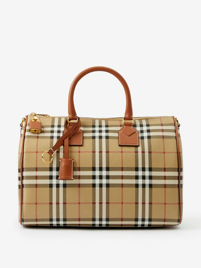 Burberry Signature-check medium Bowling Bag at Collagerie