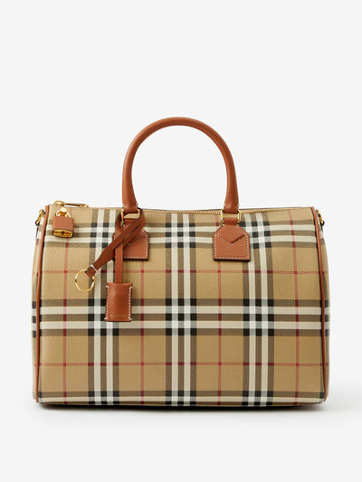 Burberry Check medium bowling bag at Collagerie