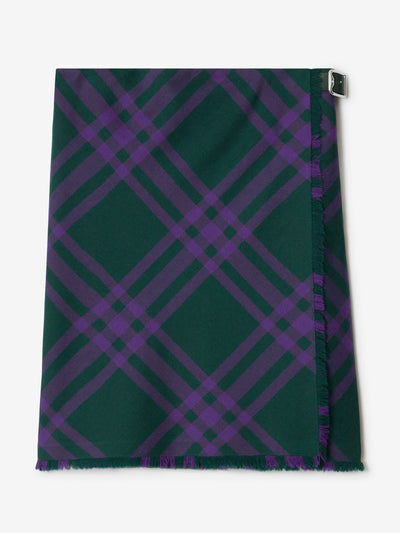 Burberry Check wool kilt at Collagerie