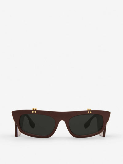 Burberry Flip-up cat-eye frame palmer sunglasses at Collagerie